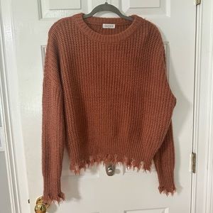 Burnt Orange Vestique Sweater